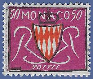 Monaco # 312 1954 Mint NH