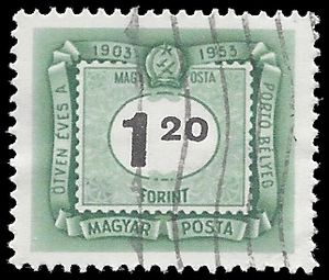 Hungary #J226 1953 CTO HR Crease