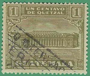 Guatemala #RA 2 1927 Used
