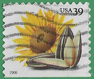 #4010 39c Crops of America: Sunflower and Seeds 2006 Used