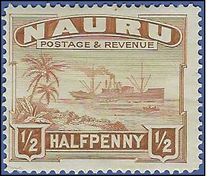 Nauru # 17b 1947 Mint HR Thins