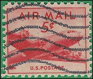 Scott C 33 5c US Airmail DC-4 Skymaster 1947 Used