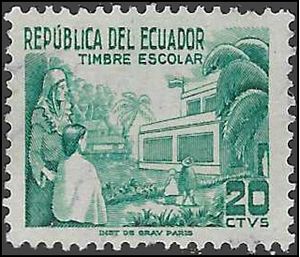 Ecuador #RA63 1952 Used