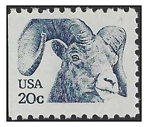 #1949 20c Rocky Mountain Bighorn Booklet Single Ty 1 1982 Mint NH