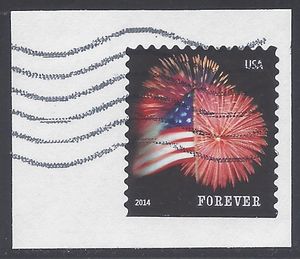 #4869 (49c Forever) Star Spangled Banner Booklet Single 2014 Used