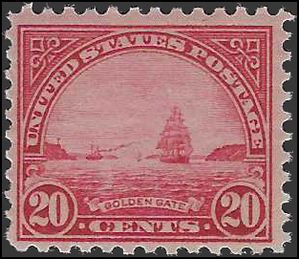 # 698 20c Golden Gate 1931 Mint NH