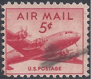Scott C 33 5c US Airmail DC-4 Skymaster 1947 Used