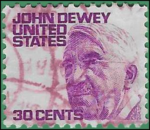 #1291a 30c Prominent Americans John Dewey 1973 Used