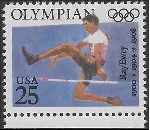 #2497 25c Olympian Ray Ewry 1990 Mint NH