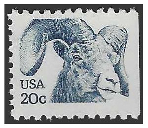 #1949 20c Rocky Mountain Bighorn Booklet Single Ty 1 1982 Mint NH