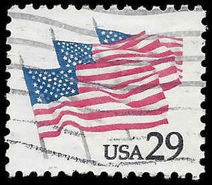 #2531 29c Flags on Parade 1991 Used
