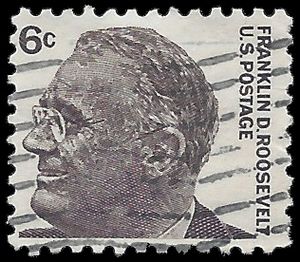 #1284a 6c Prominent Americans Franklin D. Roosevelt 1967 Used