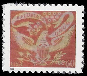 #3646 60c Coverlet Eagle 2002 Mint NH