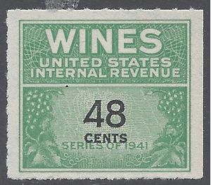 Scott RE138 48c Internal Revenue: Wines 1942 Mint NH