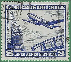 Chile #C160 1951 Used