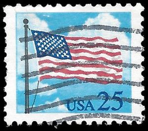 #2278 25c U.S. Flag 1988 Used