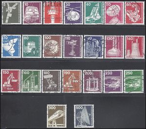 Germany #1170-1192 1976-82 Set of 23 Used