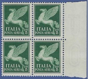 Italy #C 18 1930 Mint NH Block of 4
