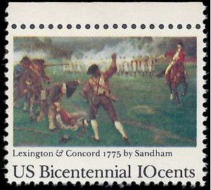 #1563 10c 200th Anniversary Lexington-Concord Battle 1975 Mint NH