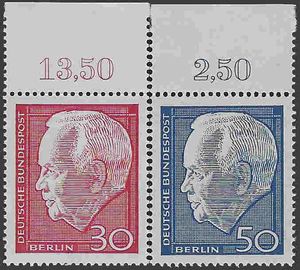 Germany Berlin #9N263-264 1967 Mint NH Set of 2 w/Tabs