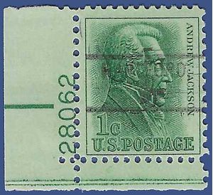 #1209a 1c Andrew Jackson P# Tagged 1966 Mint NH HARFORD CT Precancel