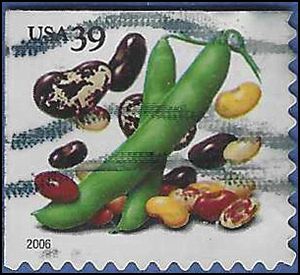 #4011 39c Crops of America Beans Booklet Single 2006 Used
