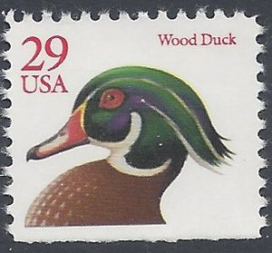 #2485 29c Flora and Fauna Wood Duck Booklet Single 1991 Mint NH