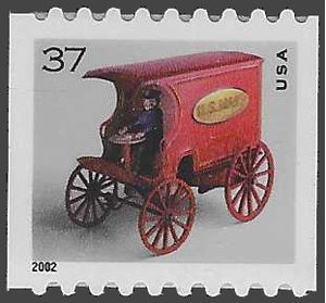 #3639 37c Toy Mail Wagon Coil Single 2002 Mint NH