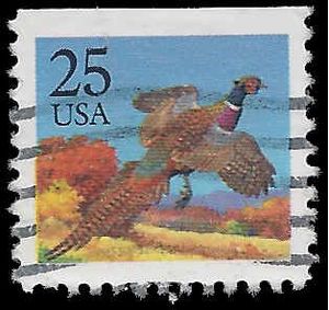 #2283 25c Pheasant Rising Booklet Single 1988 Used