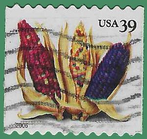#4007 39c Crops of America Corn Coil Single 2006 Used