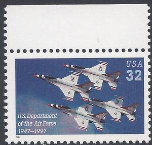 #3167 32c 50th Anniversary U.S. Air Force 1997 Mint NH