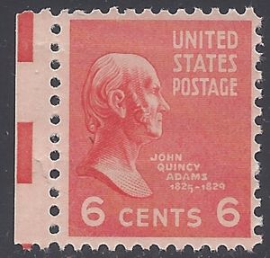 # 811 6c Presidential Issue John Quincy Adams 1938 Mint NH