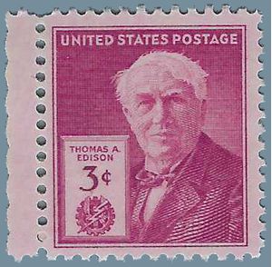 # 945 3c Thomas A. Edison 1947 Mint NH