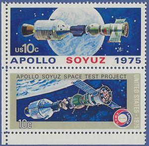 #1569-1570 10c Apollo Soyuz Space Project Pair 1975 Mint NH