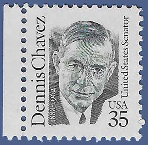 #2186 35c Great Americans Dennis Chavez 1991 Mint NH