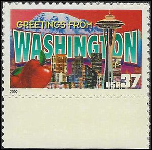 #3742 37c Greetings From Washington 2002 Mint NH