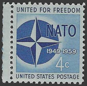 #1127 4c 10th Anniversary of NATO 1959 Mint NH