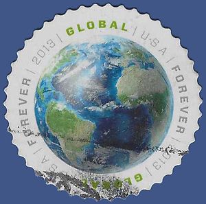#4740 $1.10 (Forever) Global Rate Forever 2013 Used