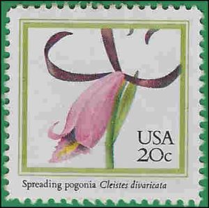 #2078 20c Orchids Spreading Pogonia 1984 Used