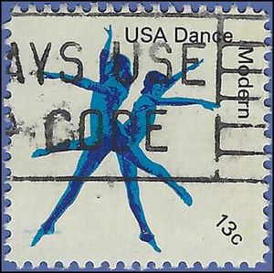 #1752 13c American Dance Modern 1978 Used