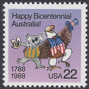 #2370 22c Australia Bicentennial 1988 Mint NH