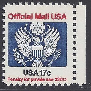 Scott O130 17c Official Mail USA 1983 Mint NH
