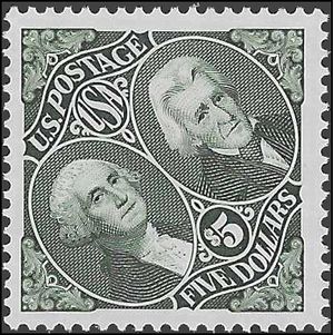 #2592 $5.00 Presidents Washington & Jackson 1994 Mint NH