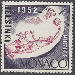 Monaco # 295 1952 Mint H