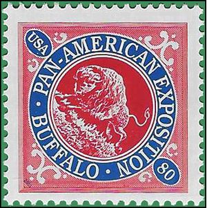 #3505d 80c Pan-American Invert Stamp Centennial 2001 Mint NH