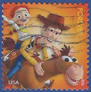 #4680 (45c Forever) Disney-Pixar Films Toy Story 2 2012 Used