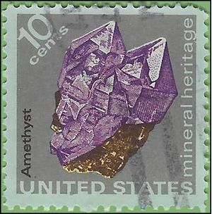 #1540 10c Mineral Heritage Amethyst 1974 Used