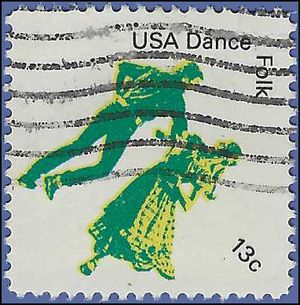 #1751 13c American Dance Folk 1978 Used