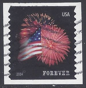 #4868 (49c Forever) Star Spangled Banner Coil Single Used