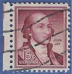 #1046 15c Liberty Issue John Jay 1958 Used